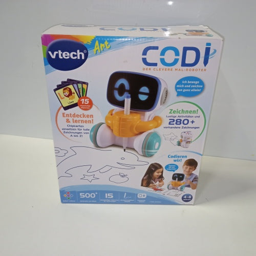 Ecost Customer Return VTech Codi, Clever Drawing Robot, Interactive Friend Who Moves by Itself and D