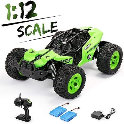 Ecost Customer Return SainSmart Jr. RC Off-Road Vehicle 1:12 Remote Controlled Car Buggy with Two Re