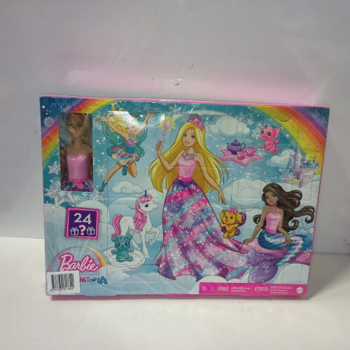 Ecost Customer Return Barbie HGM66 Dreamtopia Fairytale Advent Calendar with Barbie Doll and 24 Surp