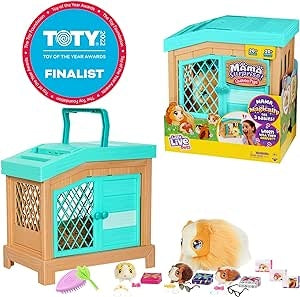 Ecost Customer Return Little Live Pets 26410 Surprise Interactive Mum Guinea Pigs with Hutch and 3 S