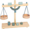 Ecost Customer Return Small Foot Little Market 11861 Wooden Joist Scales with Four Weights, Accessor