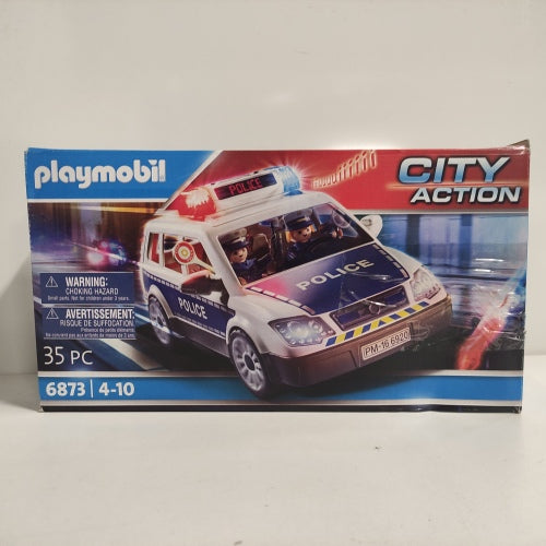 Ecost customer return PLAYMOBIL City Action 6873 Polizei-Einsatzwagen mit Licht- und Soundeffekten,