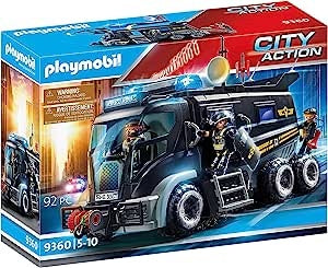 Ecost customer return PLAYMOBIL City Action 9360 SEK-Truck mit Licht- und Soundeffekten, Ab 5 Jahren