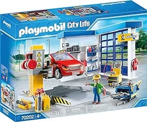 Ecost customer return PLAYMOBIL City Life 70202 Autowerkstatt, Ab 4 Jahren, 153-teilig [Exklusiv bei