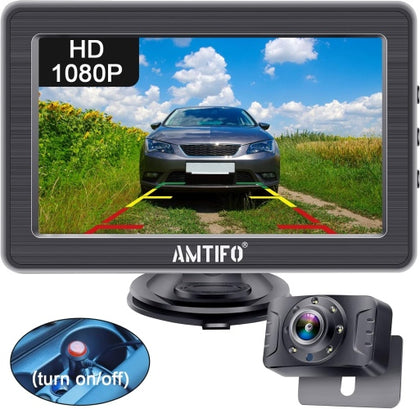 Ecost customer return Reversing Camera HD 1080P Car Rear View 4.3 Inch Monitor Kit for Van Caravan M