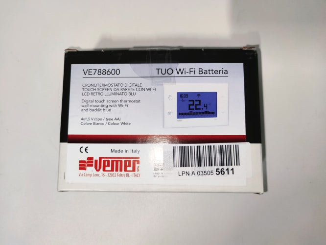 Ecost customer return VEMER VE788600 TUO WiFi Battery  Thermostat Heating Smart Home, WLAN