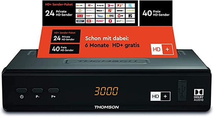 Ecost customer return Thomson THS844 Digital HD+ Satellite Receiver DVBS2 with HD Plus Ca
