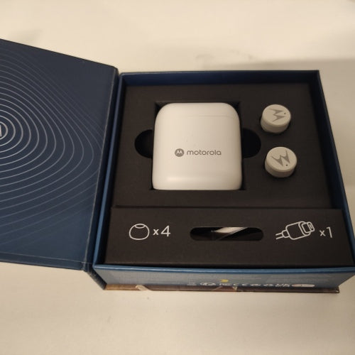Ecost customer return Motorola Sound Moto Buds 120  Wireless Earphones  Bluetooth  Waterp