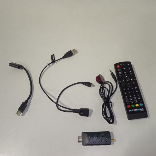 Ecost customer return Metronic 441625 Decoder TDT Dongle Stick DVBT2 HEVC HDMI USB