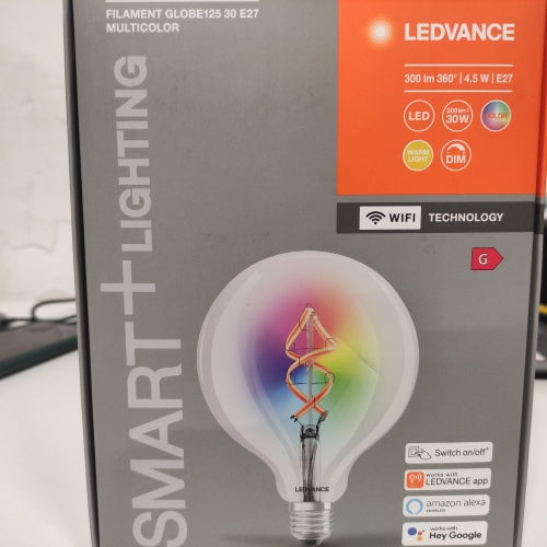 Ecost customer return LEDVANCE Smart LED Lamp with Wifi Technology, E27, RGB Colours Chan
