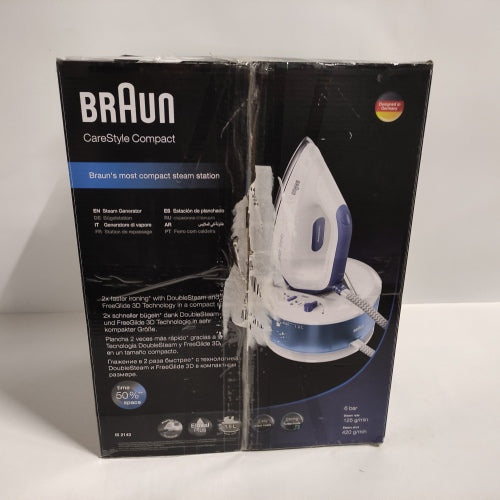 Ecost customer return Braun CareStyle Compact IS2143BL Steam Iron Station  Steam Iron with FreeGlid
