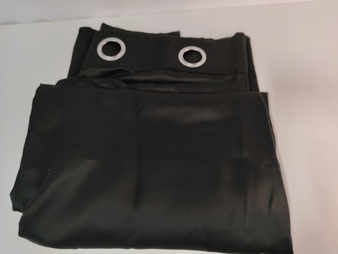 Ecost customer return OCCULTANT Eyelet Curtain 135 x 250 cm Black