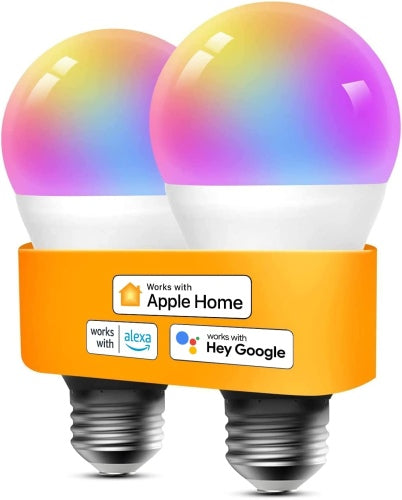 Ecost customer return Refoss Smart WLAN Light Bulb E27 Supports HomeKit, Smart Alexa Lamp Multicolou
