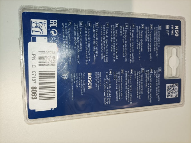 Ecost customer return Bosch FR78X N50  spark plugs (4 pieces)