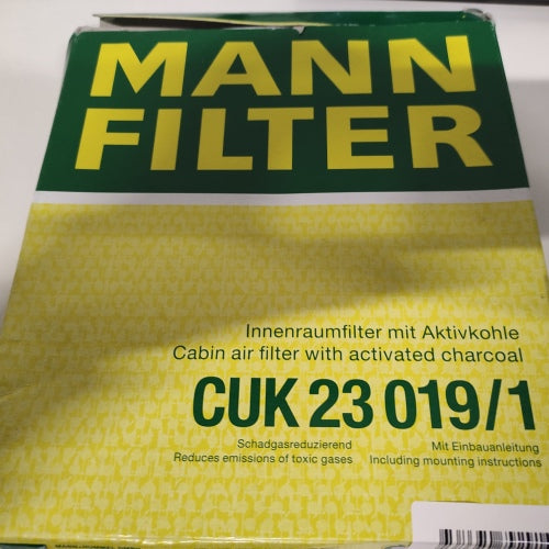 Ecost customer return Original MannFilter Cabin Filter CUK 23 019/1  Pollen Filter with Activated Ca