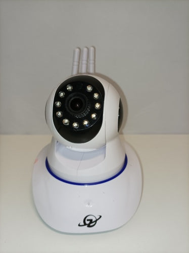 Ecost customer return HD Security Camera, IP Camera with Dual Antenna, 720P, Wireless, LED IR LAN, W