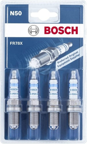 Ecost customer return Bosch FR78X N50  spark plugs (4 pieces)