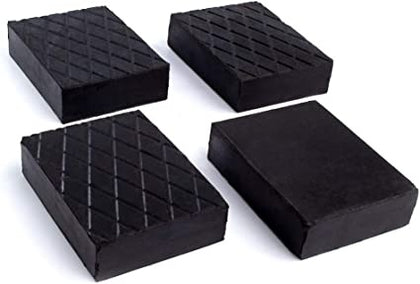 Ecost customer return Kora Set of 4 rubber blocks, 120 x 80 x 20 mm