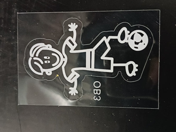 Ecost customer return TOTOMO 48 Stick Figures My Family & Pet Cat Dog Stickers for Car Windows Bumpe