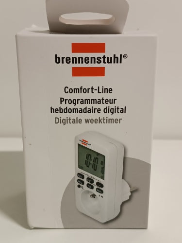 Ecost customer return Brennenstuhl 1506321 ComfortLine Weekly Timer White (Digital Programmable Sock