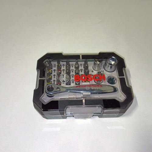 Ecost customer return Bosch 2607017322 screwdriver bits + ratchet, set of 26