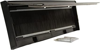 Ecost customer return Stormguard 06SR0310000BL Internal Metal Letter Box Brush Cover with Flap  Blac