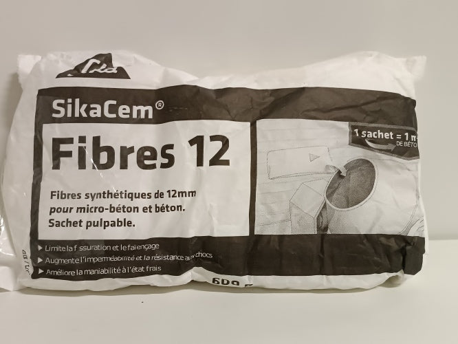 Ecost customer return Sika France S.A.S 546535 Synthetic Fibres for Micro – White, 12 mm