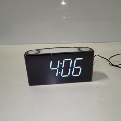 Ecost customer return Digital Alarm Clock for Bedroom, 7 Inch LED Large Display and Slider, 12/24 H,