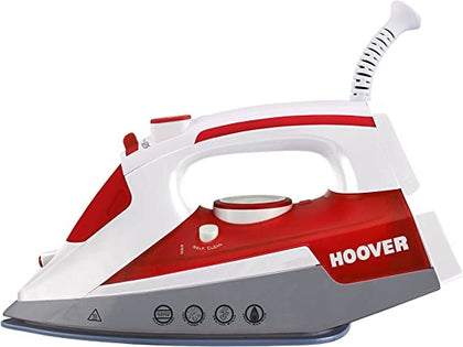 Ecost Customer Return, Hoover IRONjet TIM 2500 Dry & Steam iron Ceramic soleplate 2500 W White, Red