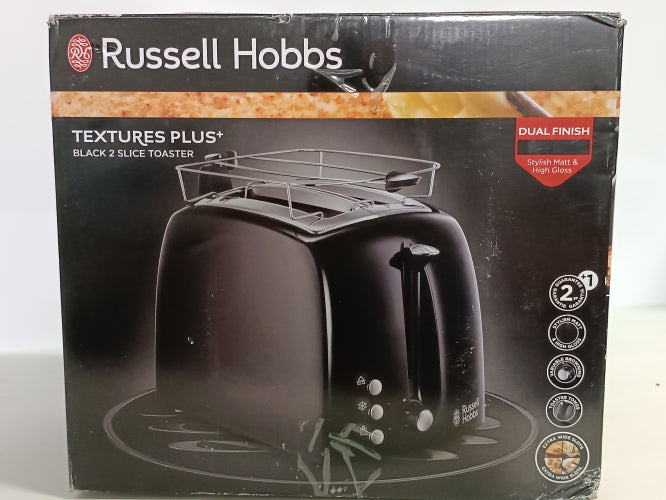 Ecost Customer Return, Russell Hobbs toaster, sandwiches, stuffed toasts, 2 slices, 850 W, Texturepl