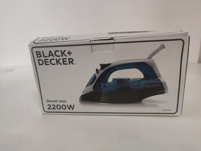 Ecost Customer Return, Black+Decker Blau BXIR2200E Steam Iron 2200 Plastic 370 ml