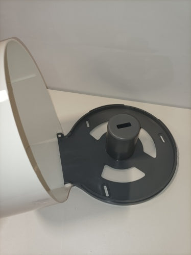 Ecost Customer Return, PrimeMatik Toilet Paper Dispenser and Holder. White Industrial Toilet Roll Ho