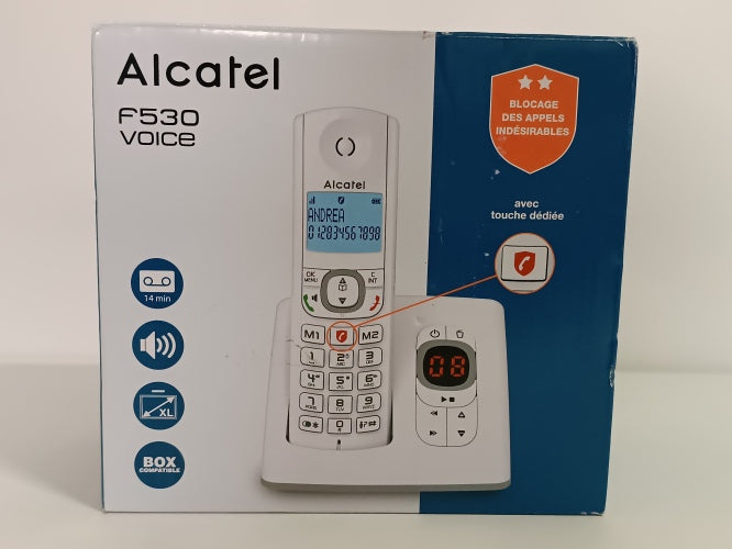 Ecost Customer Return, Alcatel F530 Voice - Cordless answering machine with advanced call blocking,