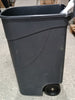 Ecost customer return Tayg Lid grey waste bin 80 litres with pedal, black base (433009)