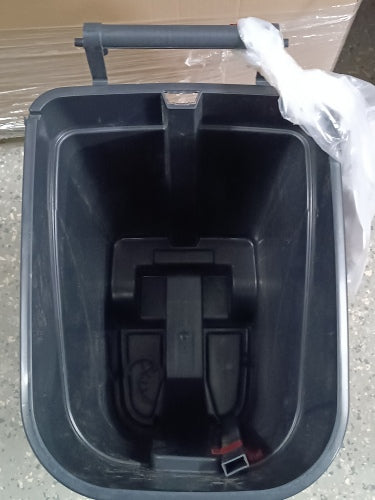 Ecost customer return Tayg Lid grey waste bin 80 litres with pedal, black base (433009)