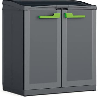 Ecost customer return Kis Plastic cabinet Moby recycling, 1 piece, anthracite grey, 9961200 0708 02