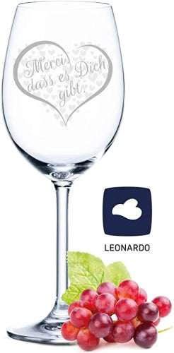 Ecost Customer Return, Leonardo Wine Glass Merci Dass Es Dich Gibt, Great Birthday Gift for Real Win