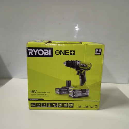 Ecost customer return RYOBI 18 V ONE+ Cordless Hammer Drill R18PD2242S (2Speed Transmission, Maximum