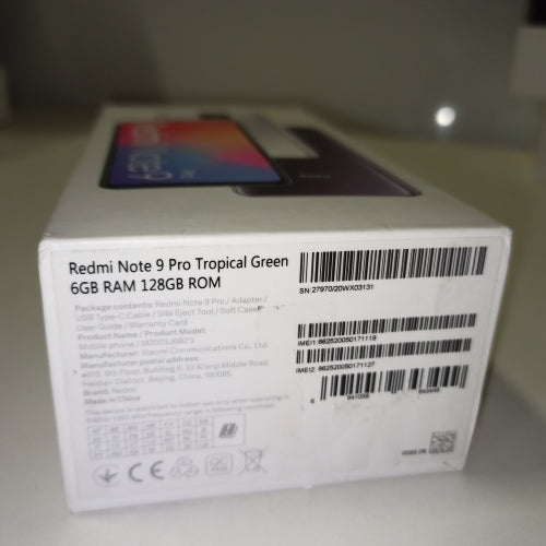 Ecost Customer Return Xiaomi Redmi Note 9 Pro Smartphone,6 GB + 128 GB, 6.67