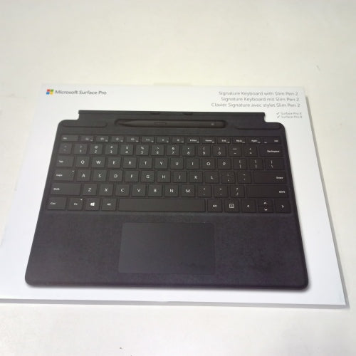 Ecost customer return Microsoft Surface Pro 8/X Cover Alcantara + Pen  Black, Black