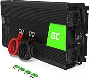 Ecost customer return Green Cell® 1500 W / 3000 W 12 V to 230 V Pure Sine Volt Car Voltage Converter