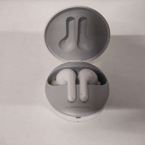 Ecost customer return LG Tone Free HBSFN7 InEar Bluetooth Headphones  White