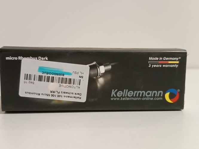 Ecost customer return Kellermann 148.100 Micro Rhombus Dark Indicator Black FL/RR