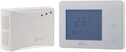 Ecost customer return Otio Wireless Programmable Thermostat with Receiver – White