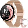 Ecost customer return BANLVS Women's Smartwatch 1.28 Inch Fitness Tracker Watch Heart Rate Monitor S