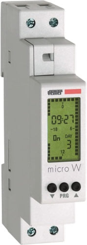 Ecost customer return Vemer VE758200 Digital Timer Switch with Week Program For TopHat Rail, Light G