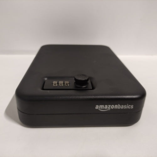Ecost customer return Amazon Basics portable security box with combination lock, large.