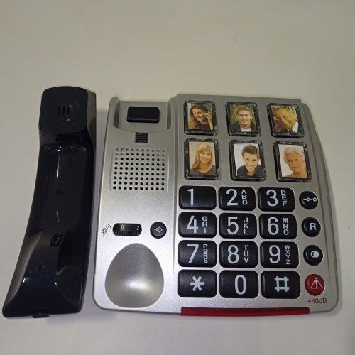 Ecost customer return Amplicomms BIGTel 40 Plus Large Button Phone  Silver