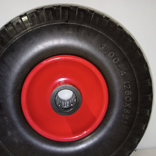 Ecost customer return Relaxdays Sack Truck Wheel Set PunctureProof 3.004 Solid Rubber Tyres 25 mm Ax