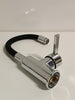 Ecost customer return Ibergrif M113992 Single Lever Bathroom Tap with Flexible Spout Chrome Black